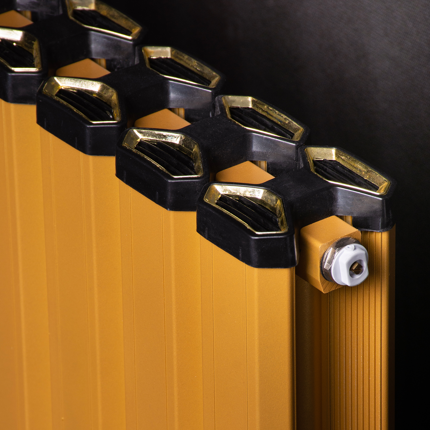 Gold Kitchen Radiator Aluminium Radiator Pioneer 500 Gold – ES2 Plumbing & Heating Supplies